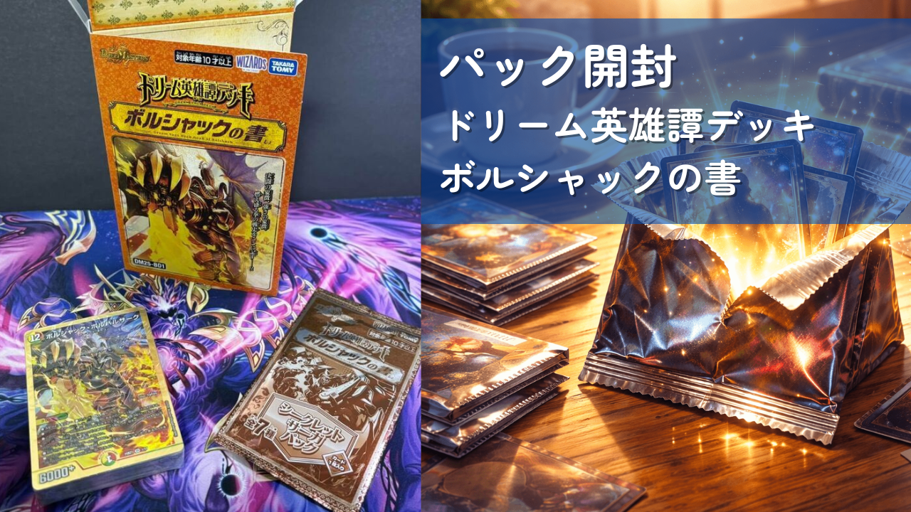デュエマパック開封】構築済みデッキ ドリーム英雄譚デッキ 